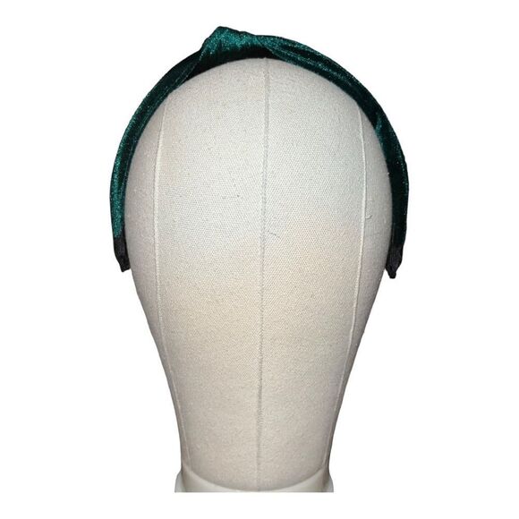 INC International Concepts Velvet Fabric Knotted Headband Green NWOT - Picture 2 of 6
